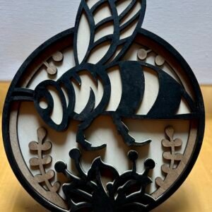 Multi-layered Bee Wall decor