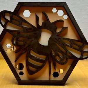 Multi-layered Bee Wall decor