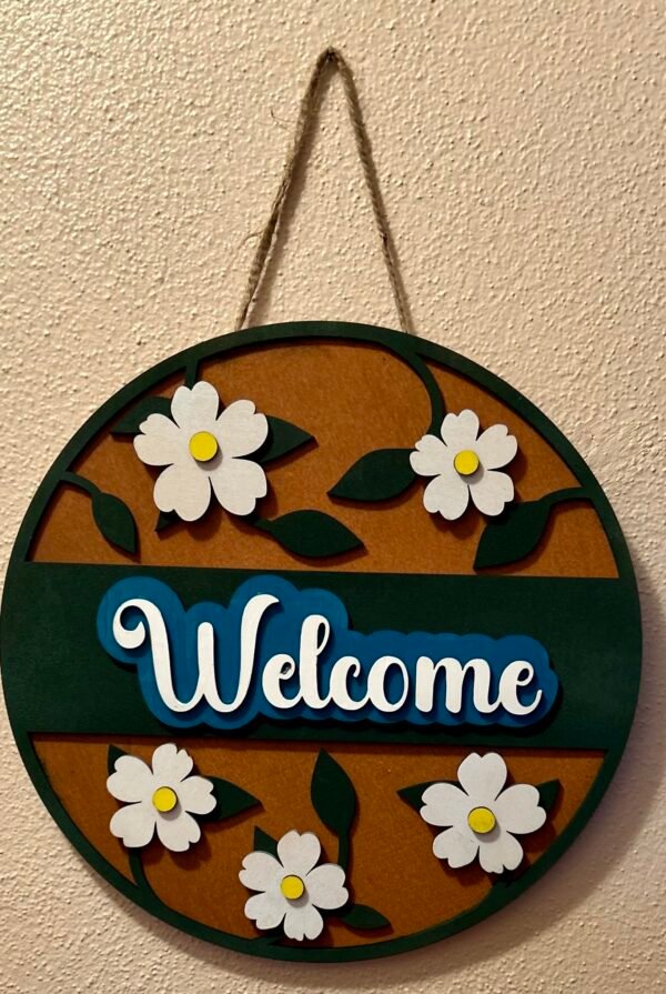 10" "Welcome sign door/wall hanger